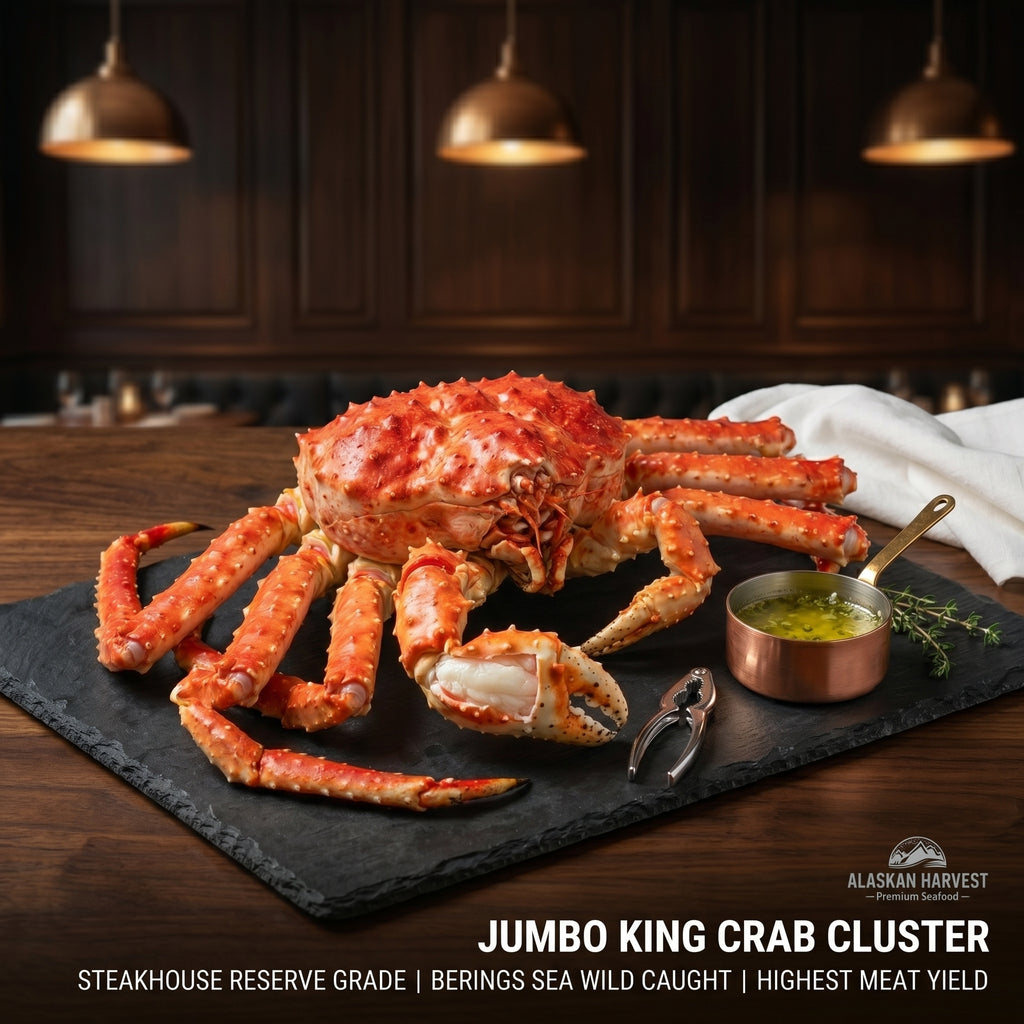 Direct from the Bering Sea: Colossal Alaskan Red King Crab Legs - 100% Wild Caught & Meaty (Ships Frozen)