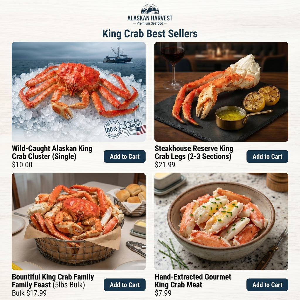 Direct from the Bering Sea: Colossal Alaskan Red King Crab Legs - 100% Wild Caught & Meaty (Ships Frozen)