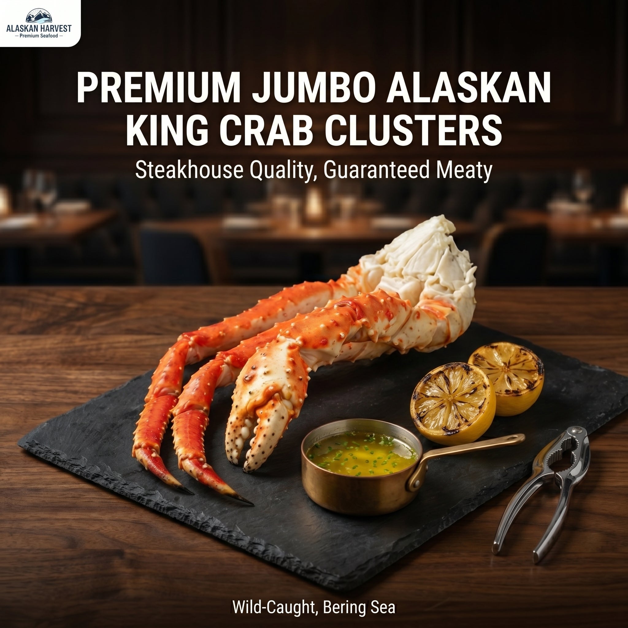 Direct from the Bering Sea: Colossal Alaskan Red King Crab Legs - 100% Wild Caught & Meaty (Ships Frozen)